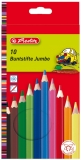 Creioane color hexagonale Jumbo 10 buc/set Herlitz