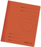 Dosar carton color, orange, cu sina, Herlitz