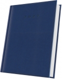 Agenda datata 2027 Herlitz, A5, 352 pagini, coperta buretata, culoare albastru