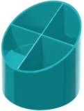 Suport accesorii, 4 compartimente, turcoaz Herlitz
