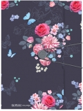 Mapa A4 PP cu elastic Ladylike Flowers Herlitz