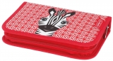 Penar echipat 31 piese, cu 2 clape, motiv Cute Animals Zebra, Herlitz 
