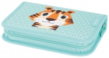 Penar echipat 31 piese, cu 2 clape, motiv Cute Animals Tiger, Herlitz 