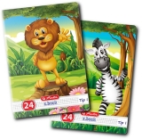 Caiet A5, 24 file, Tip I, Cute Animals Premium, diverse modele, Herlitz