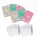 Pachet 10 caiete + coperti A4, 48 file, dictando, Rainbow Herlitz