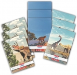 Caiet A5, 48 file, dictando, colturi rotunjite, Dino Mania, 10 buc/set Herlitz 