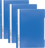 Dosar sina A4 PP, perforat albastru, Herlitz, 50 buc/set  