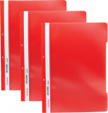 Dosar sina A4 PP, perforat rosu, Herlitz, 50 buc/set  