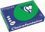 Hartie copiator A4, 160 g/mp, Clairefontaine Trophee Intenses, Billiard green, 250 coli/top