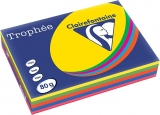 Hartie copiator A4, 80 g/mp, Clairefontaine Trophee Intenses, 5 culori, 500 coli/top