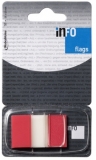 Index separator 45 x 25 mm rosu neon cu dispenser 50 file/set Info Notes
