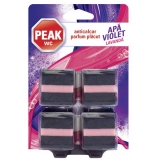 Tablete wc anticalcar Apa Violet lavanda 50g, 4 buc/set, Peak