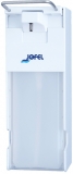Dispenser alb sapun/dezinfectant actionat cu cotul, Jofel