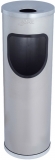 Cos de gunoi inox forma cilindrica cu scrumiera Viena Jofel 