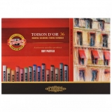 Creta uscata rotunda Toison D or design Art, 36 culori/set Koh-I-Noor