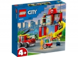 Statie si masina de pompieri 60375 LEGO City 