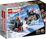 Motocicleta lui Black Widow si a Captain America 76260 LEGO Marvel