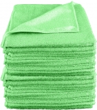 Laveta universala microfibra, 40 x 40 cm, verde, 10 buc/set