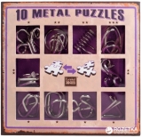 Puzzle din metal, 10 buc/set, Purple, Eureka! 