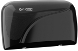 Dispenser Lucart Identity dublu pentru hartie igienica jumbo cu derulare centrala, negru