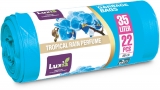 Saci menaj cu urechi Luxia, HDLD, Tropical Rain, 35 L, 22 buc/rola 