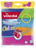 Laveta universala microfibra, colors, 36x34 cm, 4/set, Vileda