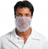 Protectie barba, polifilm, unica folosinta, alb, 100 buc/set, Sir Safety