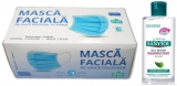 Pachet masca protectie respiratorie 50 buc/cutie + Dezinfectant maini gel 75 ml Sanytol 