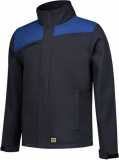 Jacheta Softshell bicolor, navy royal blue, marimea L
