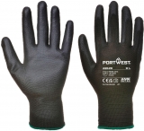 Manusi protectie poliuretan palma Portwest, negru, marimea M, 12 perechi/set