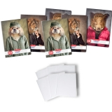 Pachet 5 caiete + coperti A4, 60 file, dictando, Hipster Animals Herlitz