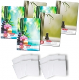 Pachet 5 caiete + coperti A5, 60 file, matematica, Zen, Herlitz