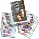 Caiet A4, 48 file, dictando, colturi rotunjite, Cupcakes, 10 buc/set, Herlitz