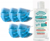 Pachet 10 masti protectie respiratorie pentru copii + Gel dezinfectant maini 75 ml Sanytol 