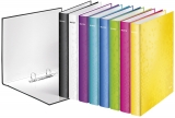 Caiet mecanic  WOW, carton laminat, partial reciclat, certificare FSC, A4, mecanism 2DR, inel 25 mm, Leitz