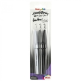 Carioci speciale pentru scrisul de mana, cu 3 varfuri de grosimi diferite, 3 buc/set Pentel 
