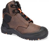 Bocanci de protectie din piele Portwest, S3 SC HRO, maro/portocaliu