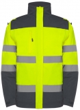 Geacă parka Hi-Vis Epsylon, pentru barbati, Plumb/Galben Fluorescent, Roly 