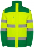 Geacă parka Hi-Vis Epsylon, pentru barbati, Verde Grădină/Galben Fluorescent, Roly 