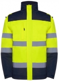 Geaca parka Hi-Vis Epsylon, pentru barbati, Bleumarin/Galben Fluorescent, Roly 
