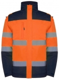 Geacă parka Hi-Vis Epsylon, pentru barbati, Bleumarin/Portocaliu Fluorescent, Roly 