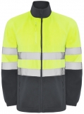 Jacheta din polar Hi-Vis Altair, pentru barbati, Verde Gradina/Galben Fluorescent, Roly  