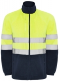 Jacheta din polar Hi-Vis Altair, pentru barbati, Bleumarin/Galben Fluorescent, Roly 