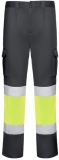 Pantaloni Hi-Vis Daily Stretch Hv, pentru barbati, Plumb/Galben Fluorescent, Roly 