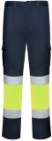Pantaloni Hi-Vis Daily Stretch Hv, pentru barbati, Bleumarin/Galben Fluorescent, Roly 