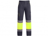 Pantaloni Hi-Vis Enix, pentru barbati, Plumb/Galben Fluorescent, Roly 