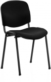 Scaun birou vizitator Taurus TN, fix, stofa, negru