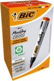Marker permanent rosu 2000, 12 buc/cutie Bic