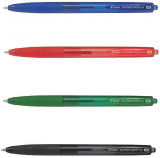 Pix cu bila Supergrip G Pilot 1.0 mm varf gros retractabil, diverse culori