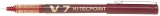 Roller V7 Hi-Tecpoint Pilot 0.7 mm varf mediu, rosu